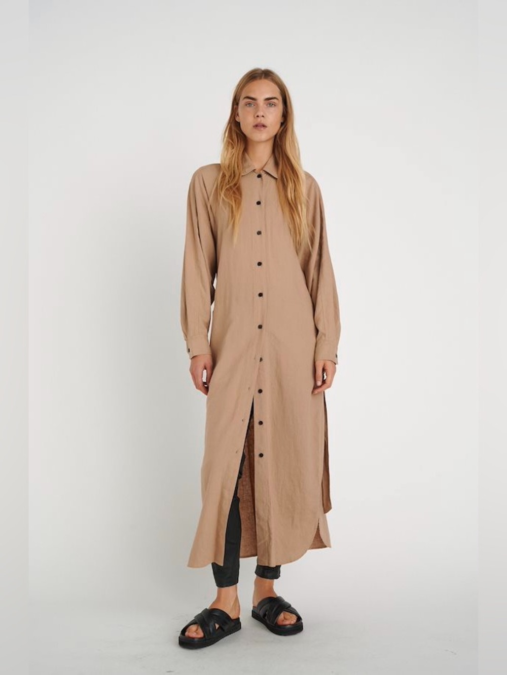 Inwear Linen Blend guilw shirt dress